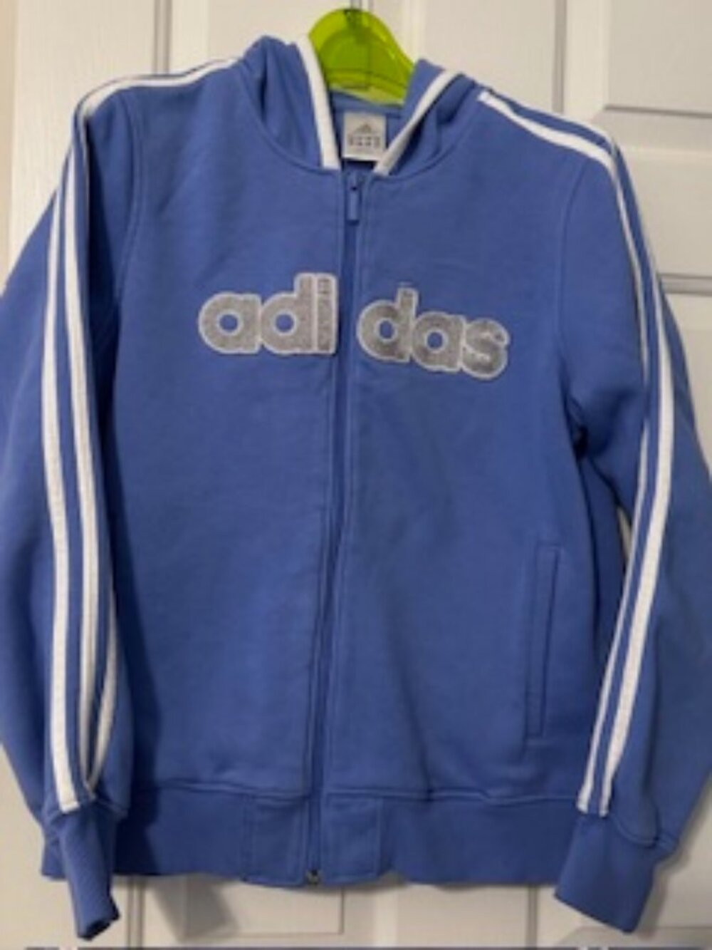Adidas periwinkle sparkle hoodie Sz S